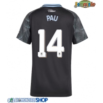 Maglie da calcio Aston Villa Pau Torres #14 Seconda Maglia Femminile 2025-26 Manica Corta